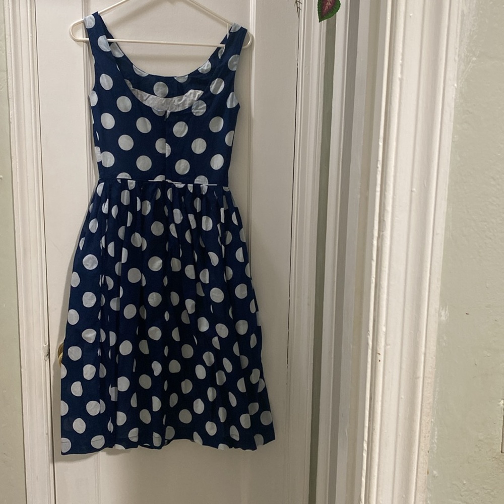 Blue Polka Dot Dress - Picture 3 of 6